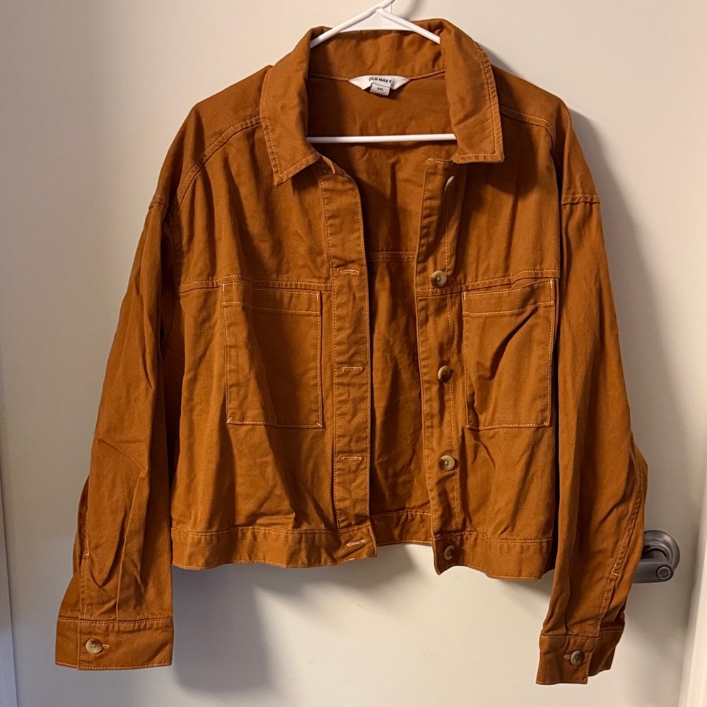 Old Navy Women's Rust Jean Jacket Size XXL